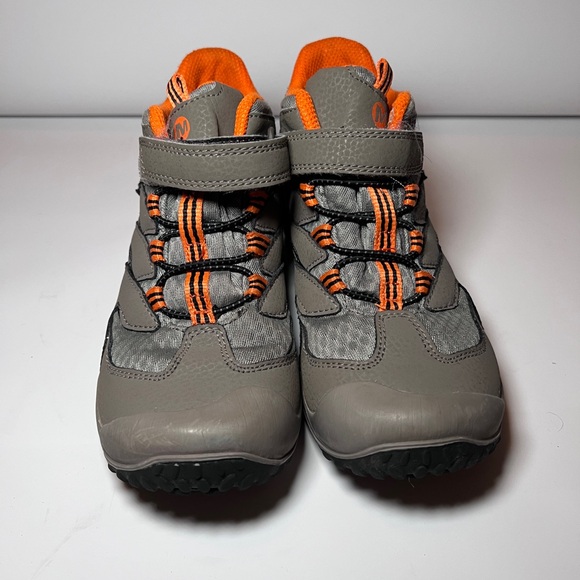 Merrell Kids Youth 1.5 Gray and Orange Chameleon 7 Hiking Shoes Boots Waterproof - Picture 2 of 6